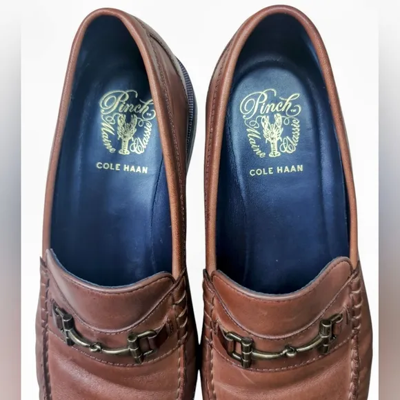 NWOT Cole Haan Pinch Horsebit Loafers Brown Leather Men's Size 10 M