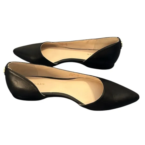 NWOT Cole Haan Women's Bambra Skimmer Li Black Leather Flats