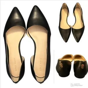 NWOT Cole Haan Women's Bambra Skimmer Li Black Leather Flats