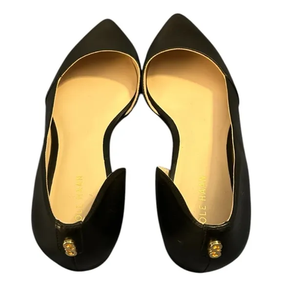 NWOT Cole Haan Women's Bambra Skimmer Li Black Leather Flats