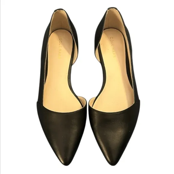 NWOT Cole Haan Women's Bambra Skimmer Li Black Leather Flats