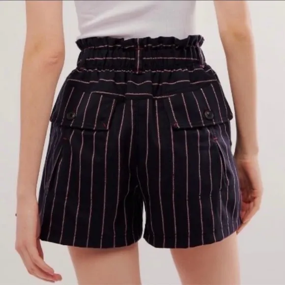NWOT Free People Effie Striped Shorts - XS