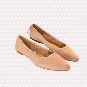 NWOT Frye ‘Regina’ Leather Pointed-Toe Ballet Flats in Blush Pink Size 5.5