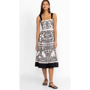 NWOT Johnny Was Mel Embroidered Midi Dress Size Small