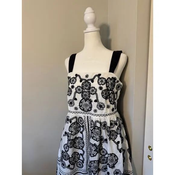 NWOT Johnny Was Mel Embroidered Midi Dress Size Small
