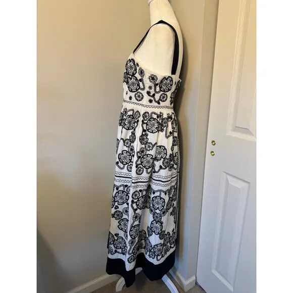 NWOT Johnny Was Mel Embroidered Midi Dress Size Small