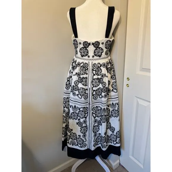 NWOT Johnny Was Mel Embroidered Midi Dress Size Small
