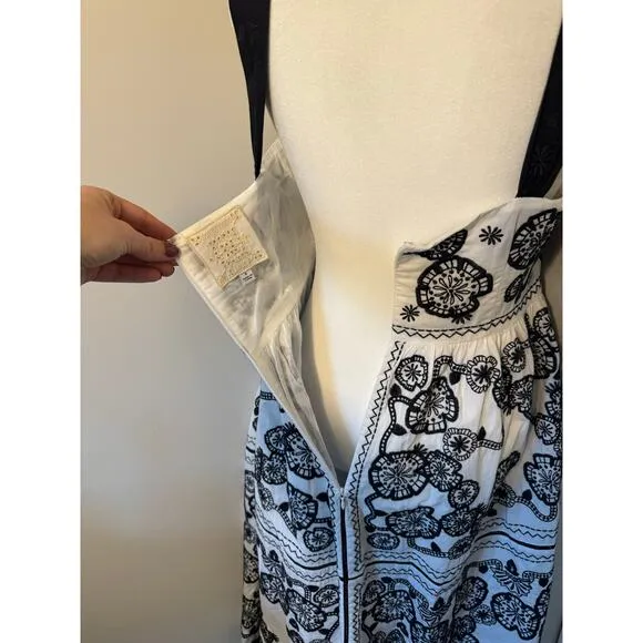 NWOT Johnny Was Mel Embroidered Midi Dress Size Small