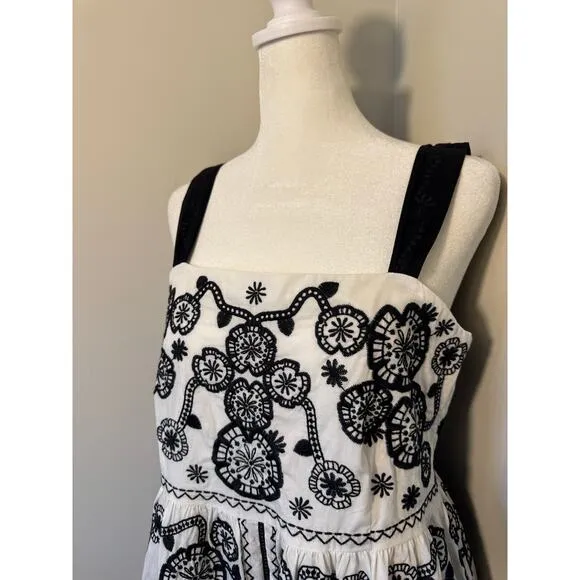 NWOT Johnny Was Mel Embroidered Midi Dress Size Small