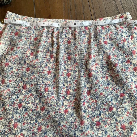 NWOT Madewell Ruffle-Wrap Midi Skirt/Shadowpetal