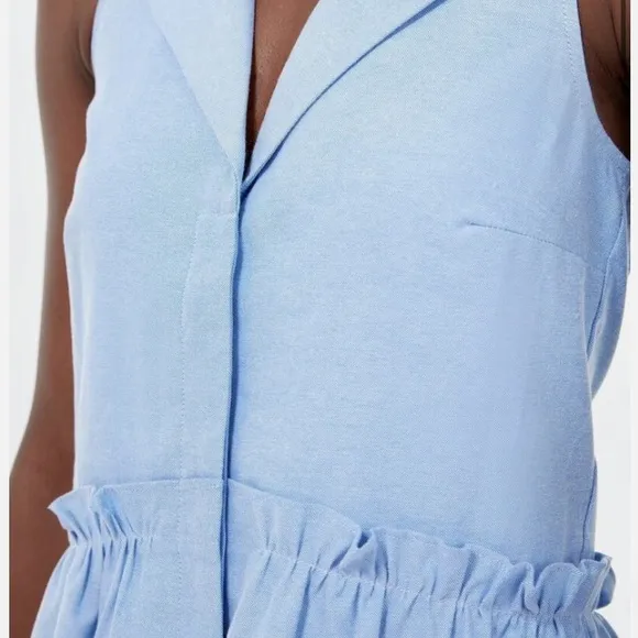 NWOT Tuckernuck Oxford Blue Sleeveless Royal Shirt Dress