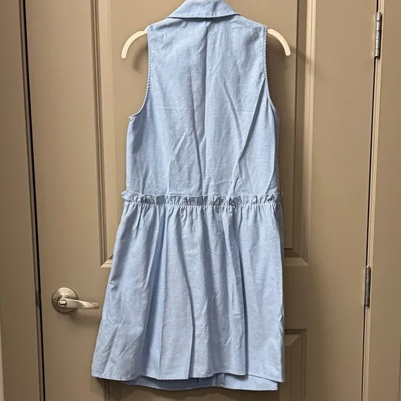 NWOT Tuckernuck Oxford Blue Sleeveless Royal Shirt Dress