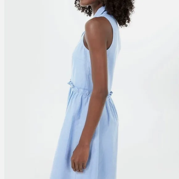 NWOT Tuckernuck Oxford Blue Sleeveless Royal Shirt Dress