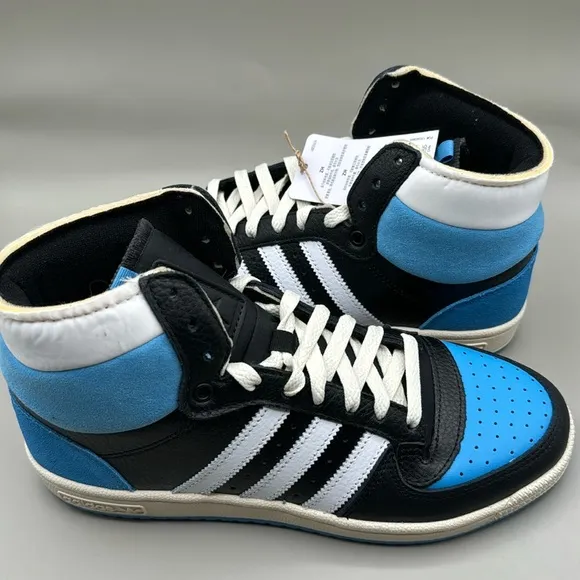 NWT! Adidas Men’s Top RB Ten High Top Sneakers Blue, Black, White
