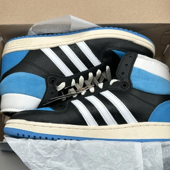 NWT! Adidas Men’s Top RB Ten High Top Sneakers Blue, Black, White