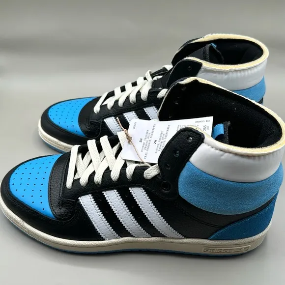 NWT! Adidas Men’s Top RB Ten High Top Sneakers Blue, Black, White