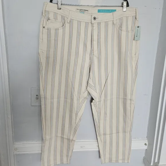 NWT Anthropologie Pilcro Fleur High-Rise Slim Boyfriend Jeans | 18W