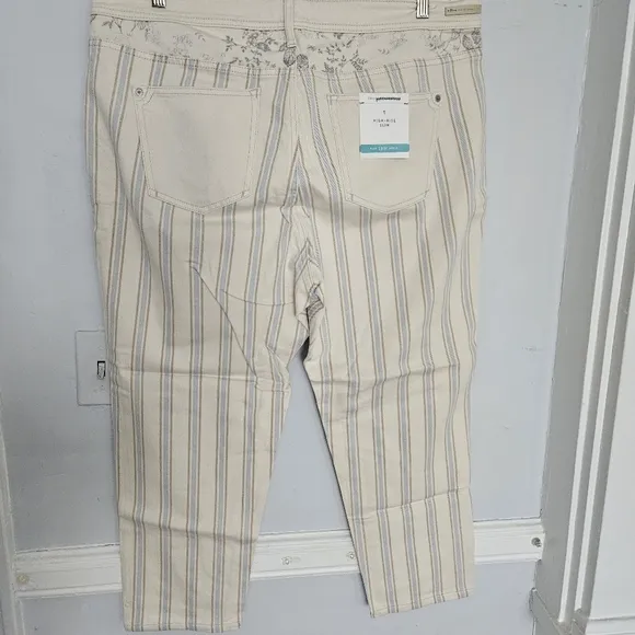 NWT Anthropologie Pilcro Fleur High-Rise Slim Boyfriend Jeans | 18W