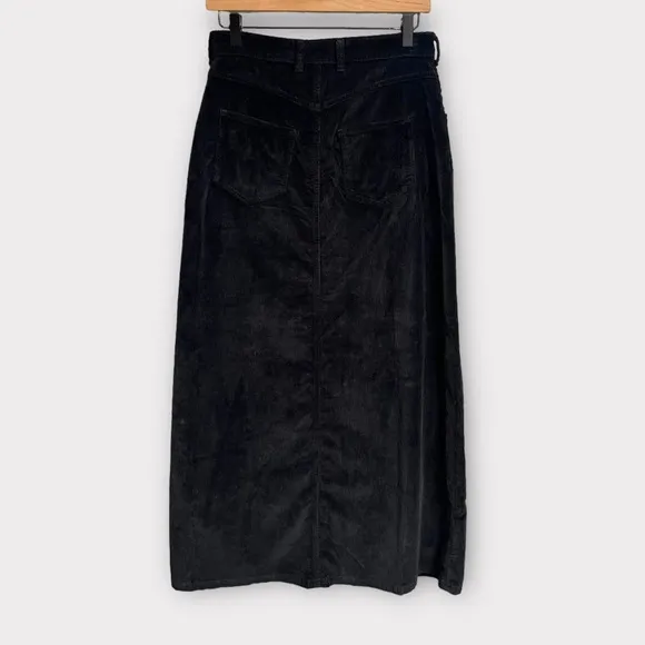 NWT Anthropologie Pilcro The Madi Front-Slit Corduroy Skirt