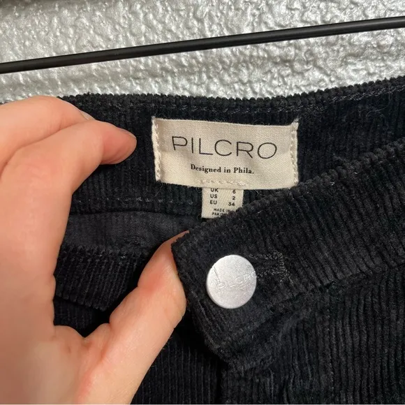 NWT Anthropologie Pilcro The Madi Front-Slit Corduroy Skirt