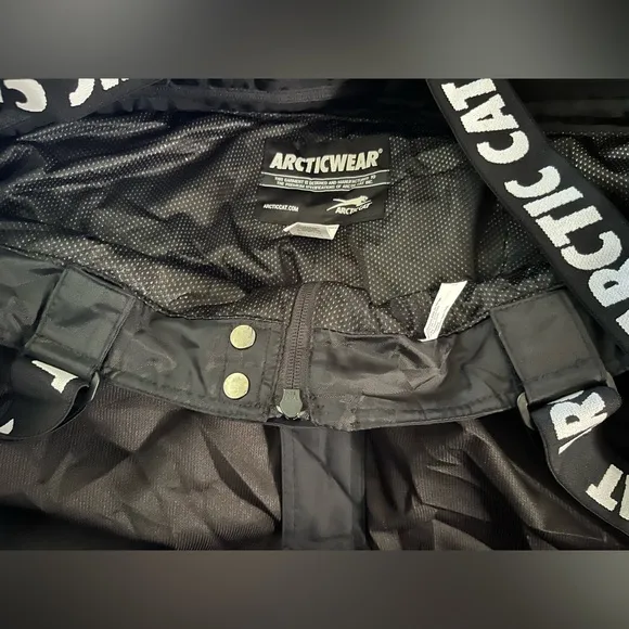 NWT- Arctic Cat Men’s PTS, Team Arctic Mechanic BIB’s  SIZE: 3XL COLOR: Black