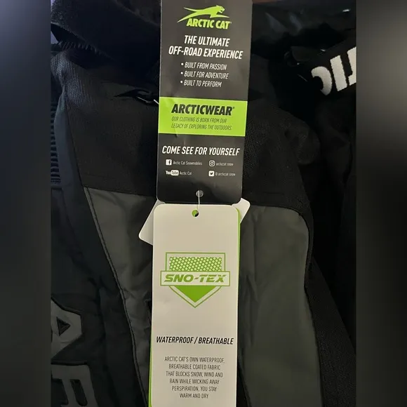 NWT- Arctic Cat Men’s PTS, Team Arctic Mechanic BIB’s  SIZE: 3XL COLOR: Black