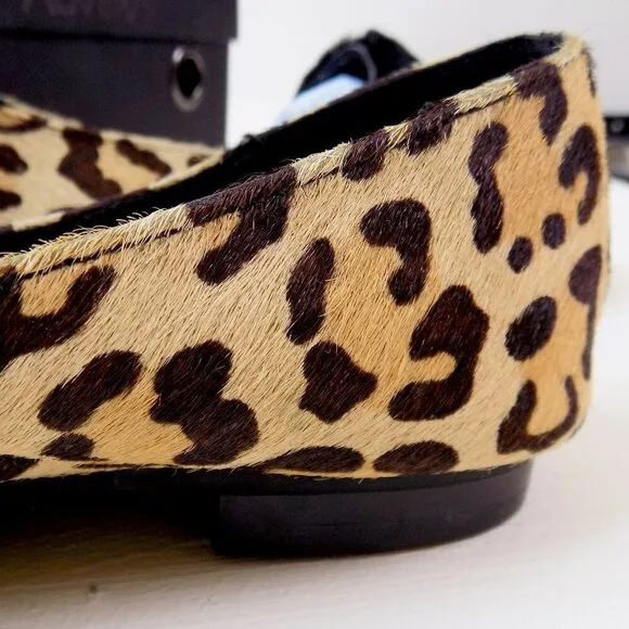 nwt Ariana Bohling alpaca loafers cheetah print