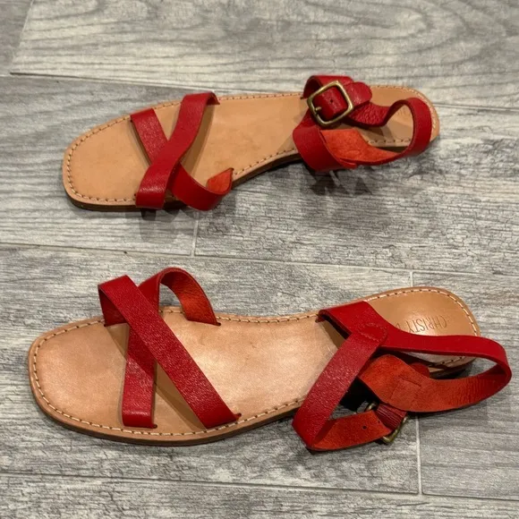NWT Christy Dawn red dawn sandals