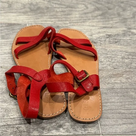 NWT Christy Dawn red dawn sandals