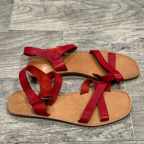 NWT Christy Dawn red dawn sandals