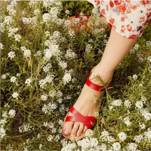 NWT Christy Dawn red dawn sandals
