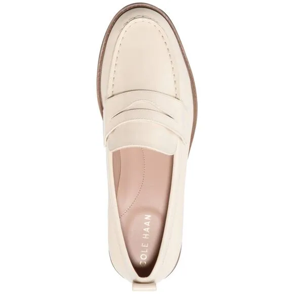 NWT Cole Haan Women's Stassi Penny Loafers ,Ivory- Size 8.5