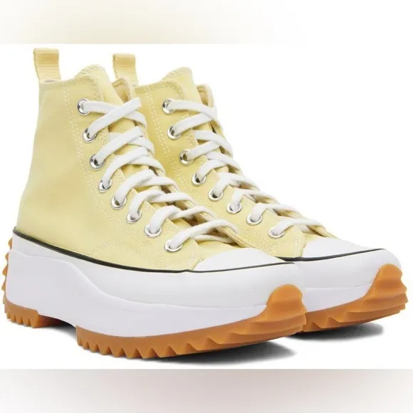 NWT Converse Run Star Hike Platform lemon drop high top Chuck Taylor sneakers