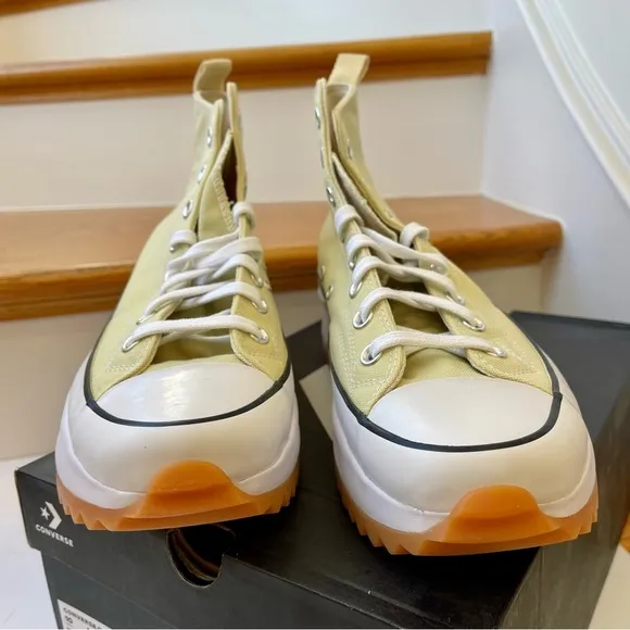 NWT Converse Run Star Hike Platform lemon drop high top Chuck Taylor sneakers