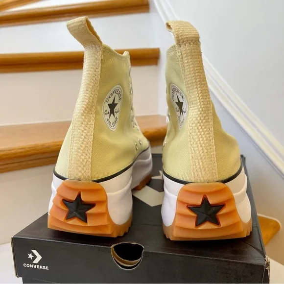 NWT Converse Run Star Hike Platform lemon drop high top Chuck Taylor sneakers