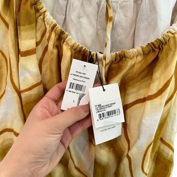 NWT FAITHFULL THE BRAND - LA PIEDRA MAXI DRESS (TALAMANCA PRINT) Size L