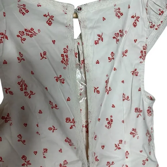 NWT Free People Beasley Hearts and Flowers Mini Dress xs