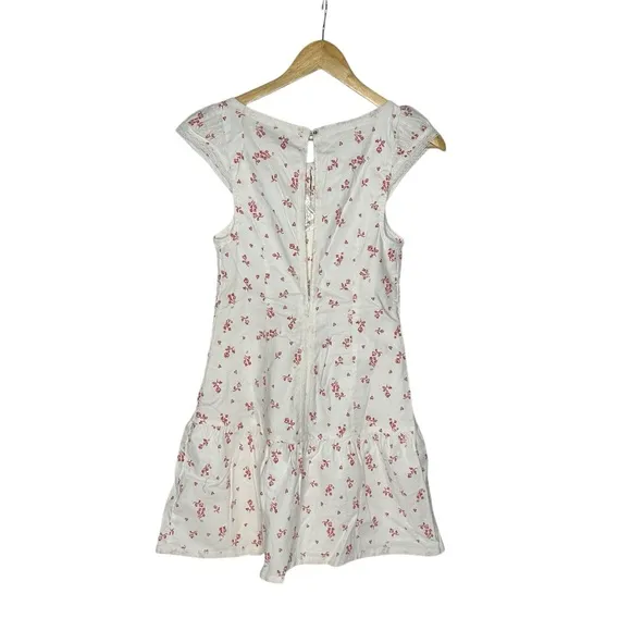 NWT Free People Beasley Hearts and Flowers Mini Dress xs