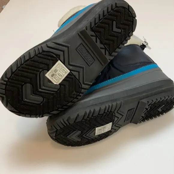 🌸NWT Gymboree Black &amp; Gray New Faux Fur Lined Duck Ankle Snow BootsC75,C91, C92