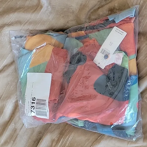NWT Hutch Abstract Wrap Maxi Dress XS
