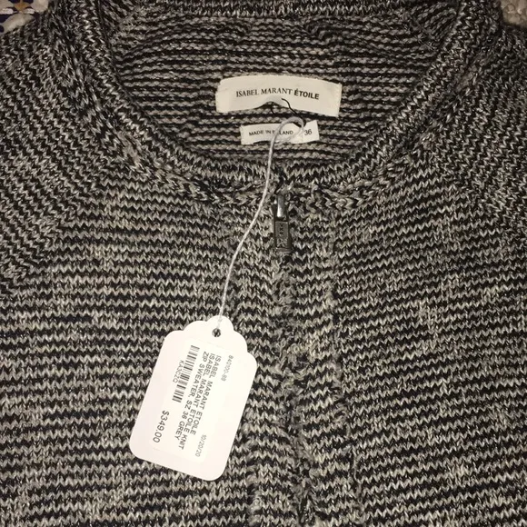 NWT Isabel Marant Etoile Knit Zip Sweater Bomber