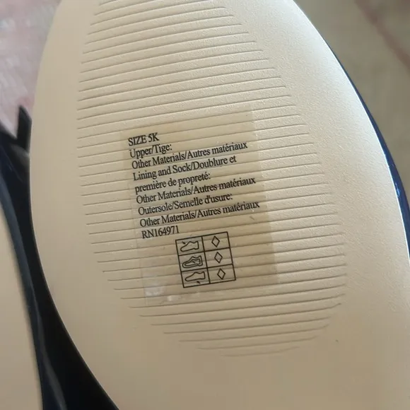 NWT Janie and Jack Girls Patent Blue Ballet Flats Size 5
