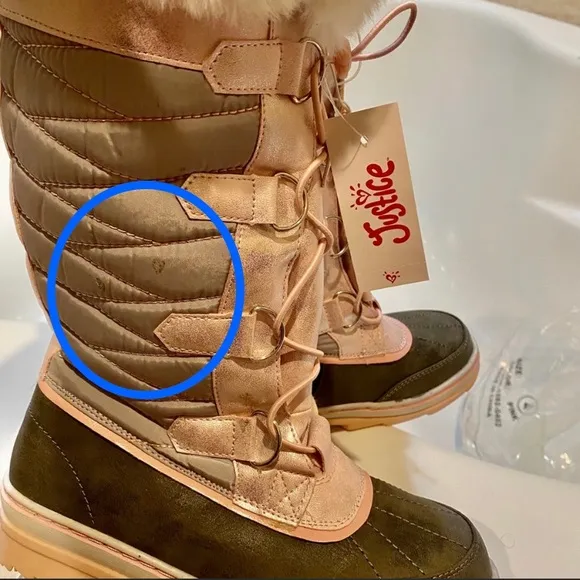 NWT JUSTICE SNOW BOOTS SIZE 4