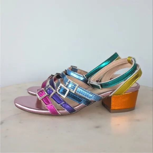 NWT Kurt Geiger London Mini Piera Strappy Sandals Size 2