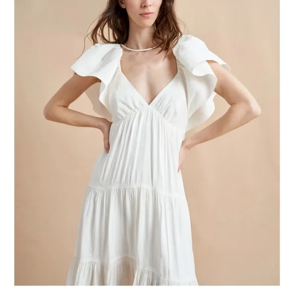NWT La Ligne Stella Maxi Dress - Cream
