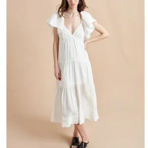 NWT La Ligne Stella Maxi Dress - Cream