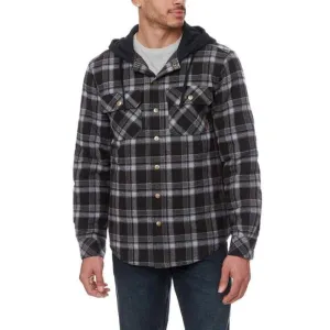 NWT Legendary Outfitters Men’s Insulated Casual Hooded Plaid Shirt Jacket