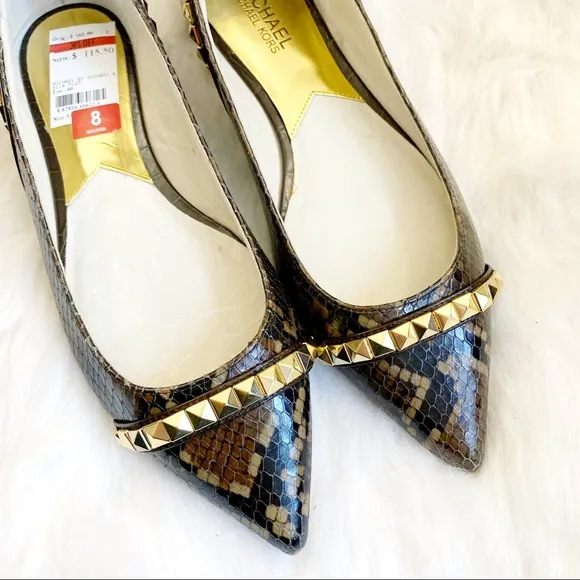 NWT MICHAEL Michael Kors Ella Pointed Toe Flats