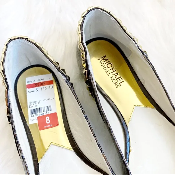NWT MICHAEL Michael Kors Ella Pointed Toe Flats