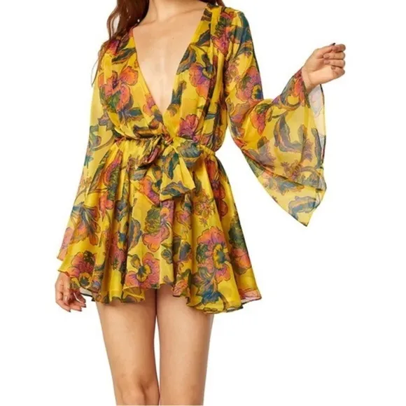 NWT - MISA Los Angeles “Kaia” Dress in Grand Canary Mix - Boho Chic Mini. 🤩